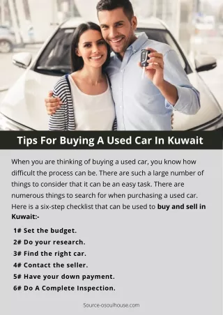 Tips For Buying A Used Car In Kuwait