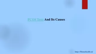 PCOS Tests And Its Causes