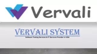 Software Testing Services & IT Services Provider in USA - Vervali Systems