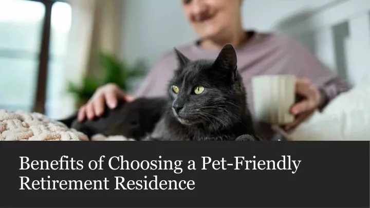 benefits of choosing a pet friendly retirement residence