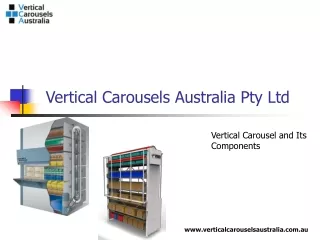 Vertical Carousel and Its Components