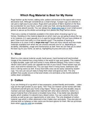 large area rugs