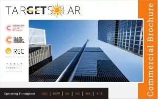 Commercial Solar panel Pricing and Installation Brochure by target solar Austral