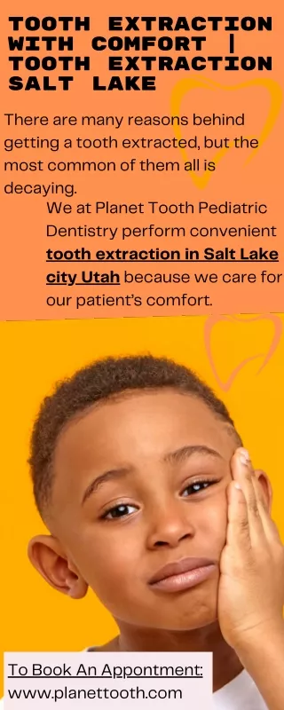 Tooth Extraction With Comfort  Tooth Extraction Salt Lake