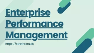 enterprise performance management https stratroom
