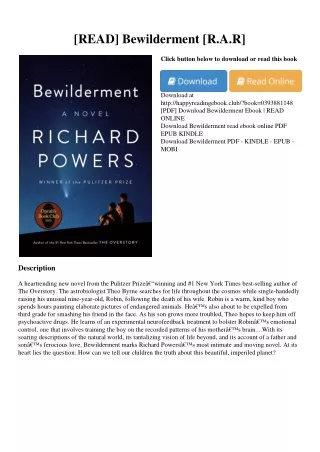 [READ] Bewilderment [R.A.R]