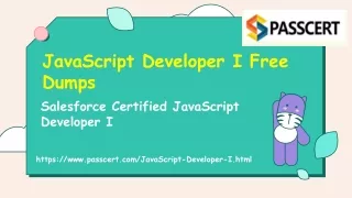 javascript developer i free dumps