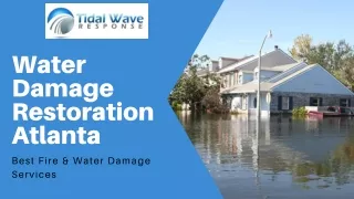 Water Damage Restoration in Atlanta