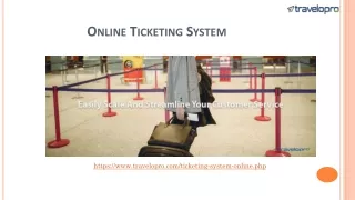 online ticketing system