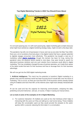 top digital marketing trends in 2022 you should