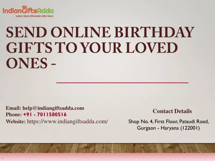 send online birthday gifts to your loved ones