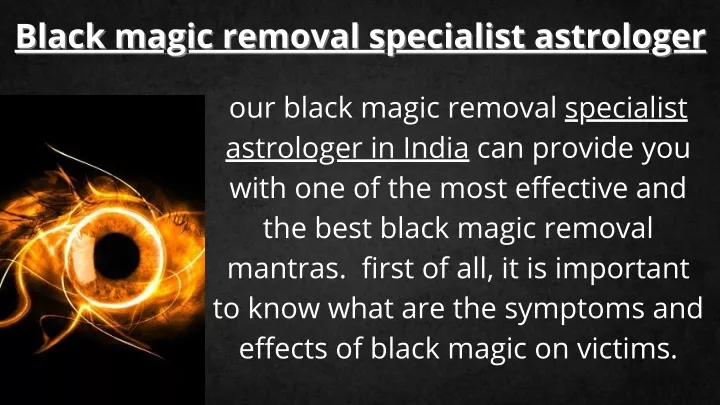 black magic removal specialist astrologer black