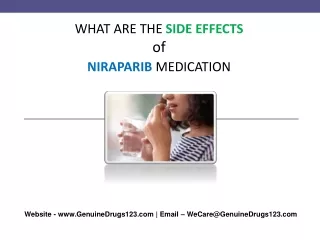 what are the side effects of niraparib medication