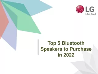 Top 5 Bluetooth Speakers to Purchase in 2022