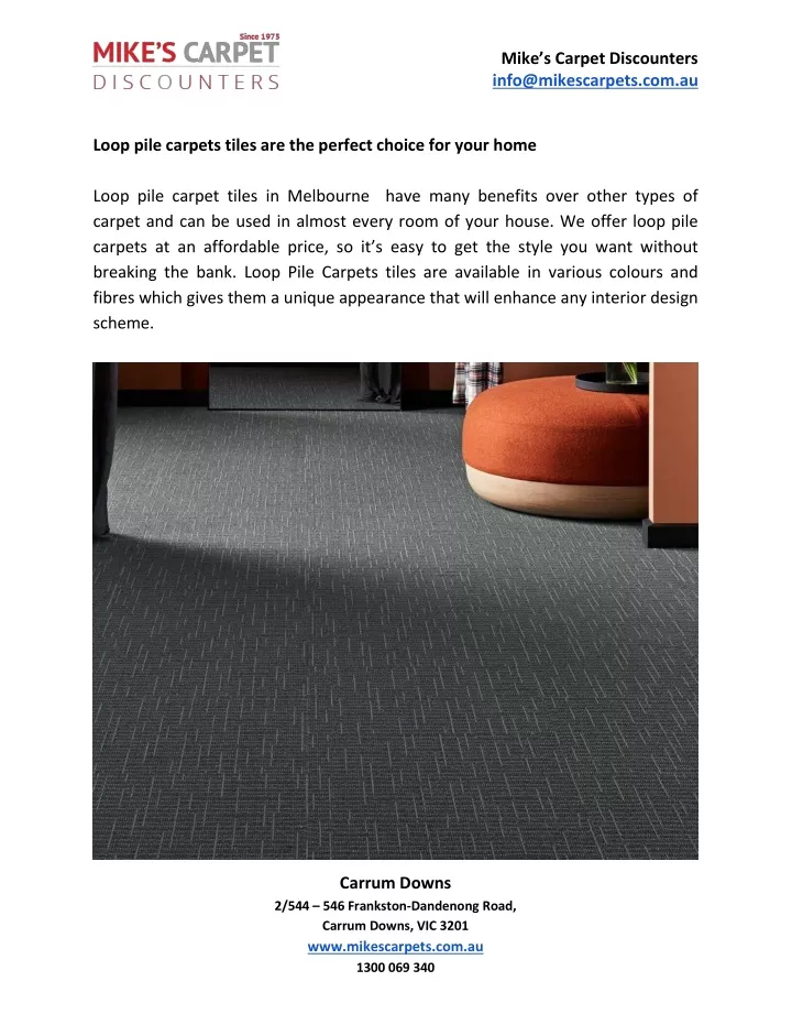 mike s carpet discounters info@mikescarpets com au