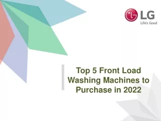top 5 front load washing machines to purchase