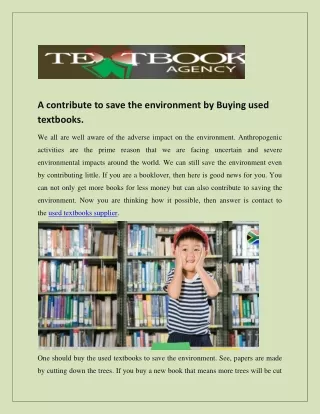 a contribute to save the environment by buying