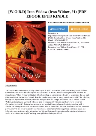 [W.O.R.D] Iron Widow (Iron Widow  #1) [PDF EBOOK EPUB KINDLE]