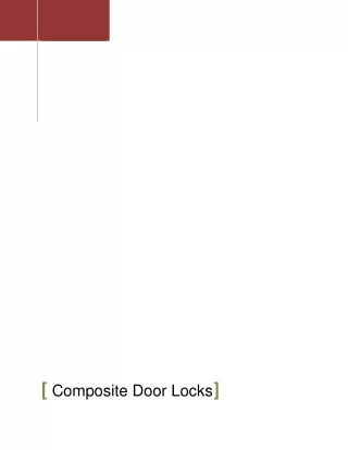 Composite Door Locks