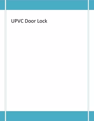 upvc door lock