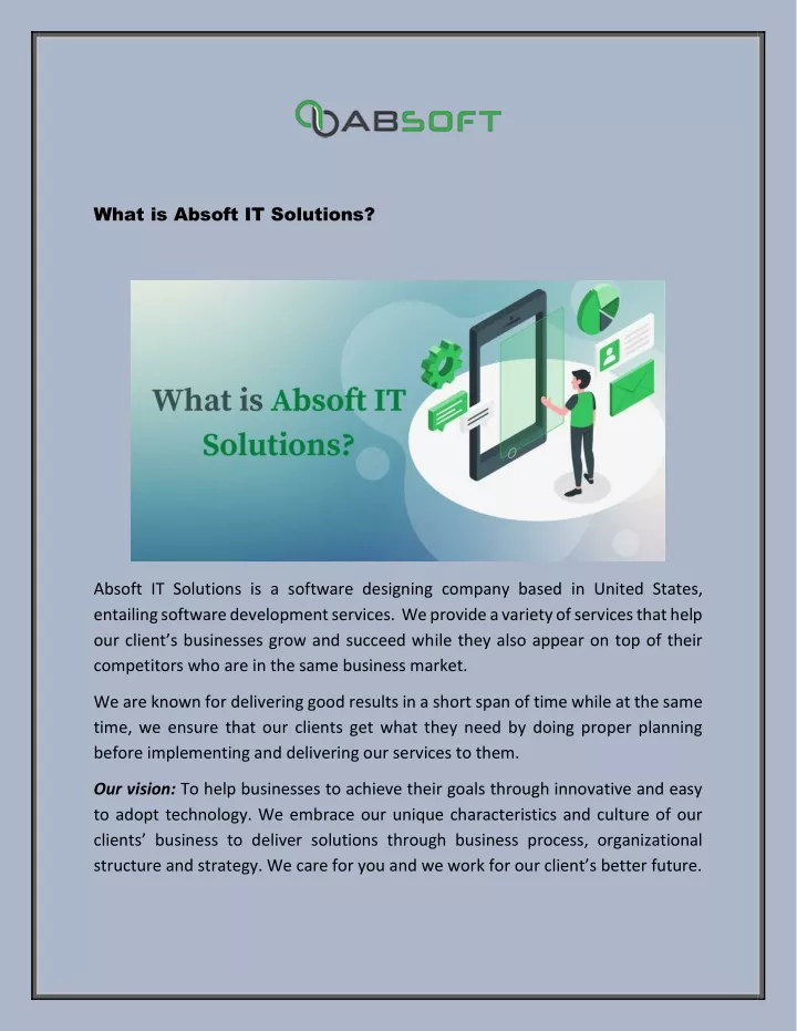 what is absoft it solutions
