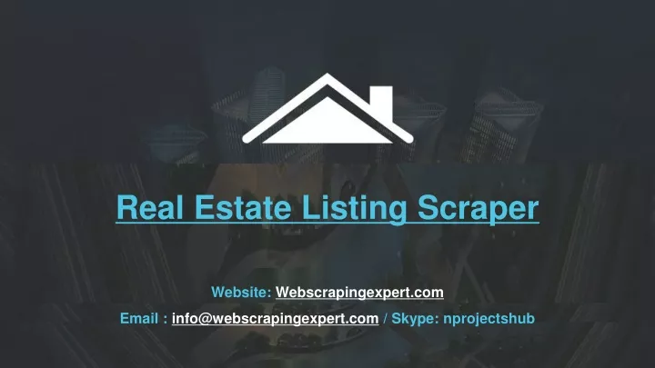 real estate listing scraper