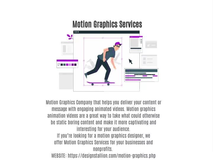 motion graphics services