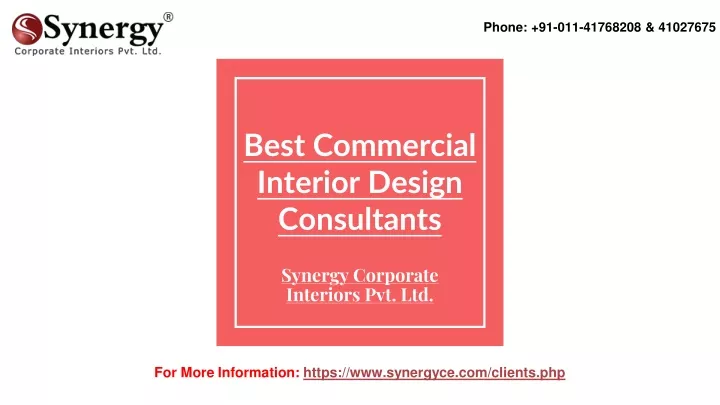 best commercial interior design consultants