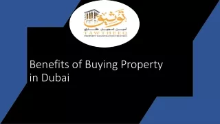 Benefits of buying property in Dubai