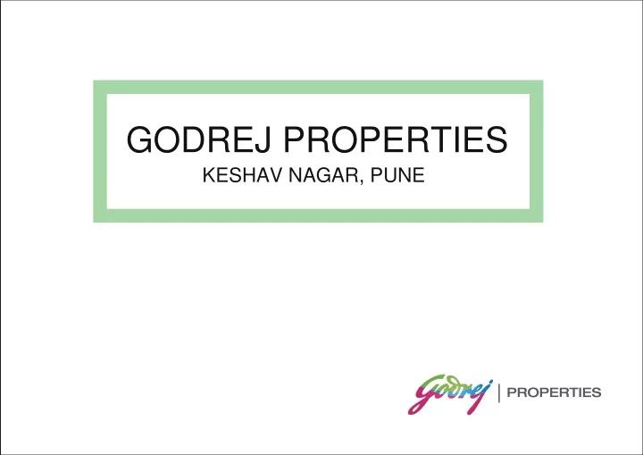 godrej properties keshav nagar pune