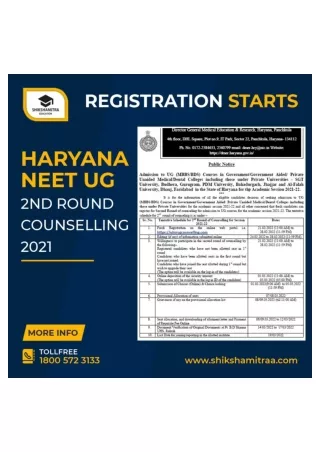 Haryana-NEETUG-2nd-Round-Counselling-2021