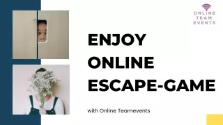 Enjoy Online Escape-Game With Online Teamevents