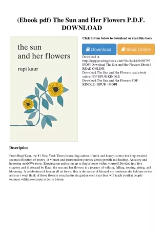 (Ebook pdf) The Sun and Her Flowers P.D.F. DOWNLOAD