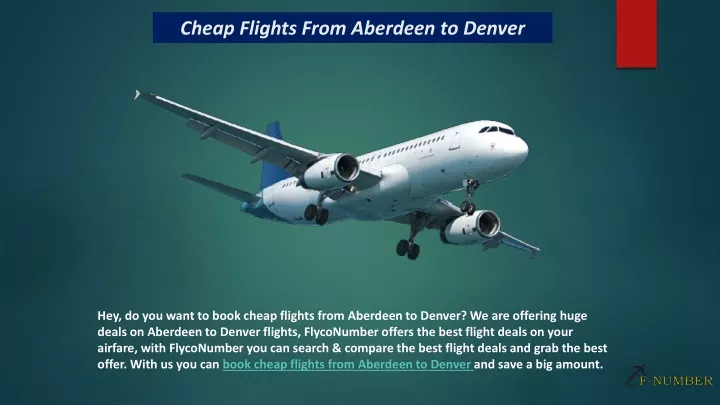 cheap flights from aberdeen to denver