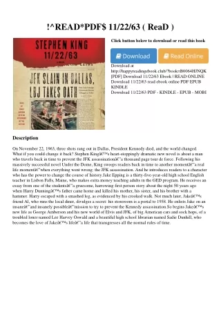 !^READ*PDF$ 11/22/63 ( ReaD )