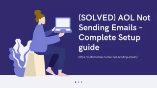 (SOLVED) AOL Not Sending Emails - Complete Setup guide