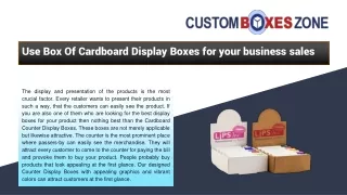 Cardboard Display boxes