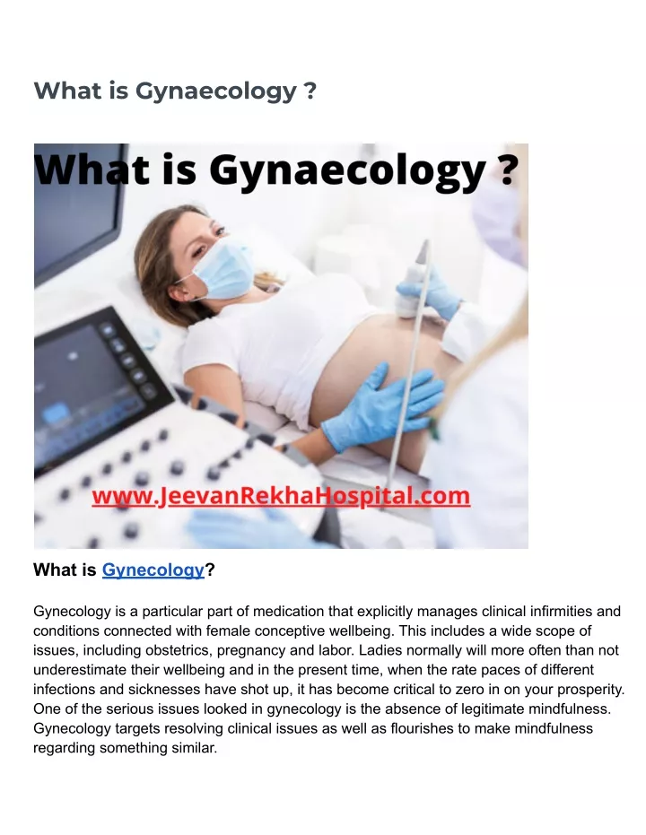 what is gynaecology