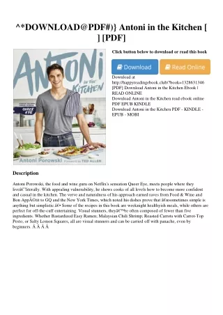 ^*DOWNLOAD@PDF#)} Antoni in the Kitchen [<DOWNLOAD*PDF>] [PDF]