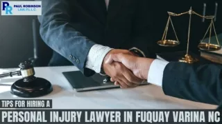 Tips for Hiring a Personal Injury Lawyer in Fuquay Varina NC
