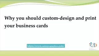 why you should custom design and print