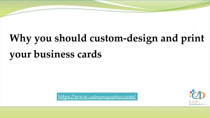 why you should custom design and print