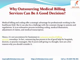 why outsourcing medical billing services