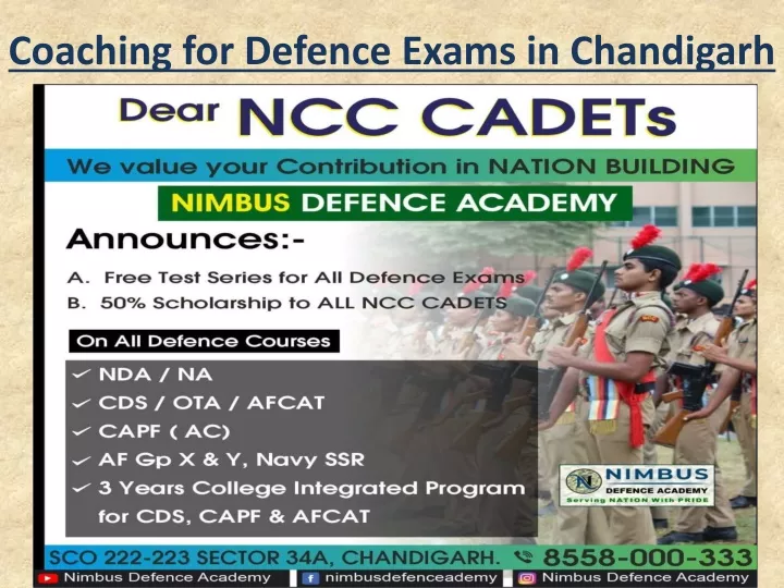 coaching for defence exams in chandigarh