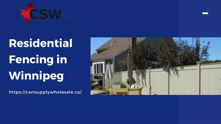 residential fencing in winnipeg