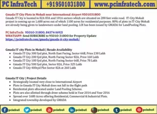 Gmada IT City 300 Gaj Plot Sec-66A Mohali‎, it city plots