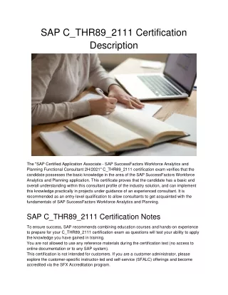 sap c thr89 2111 certification description