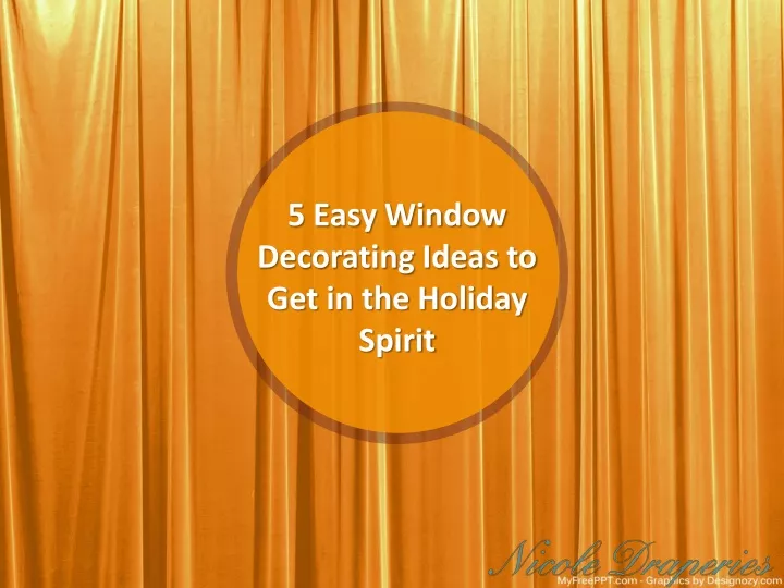 5 easy window decorating ideas