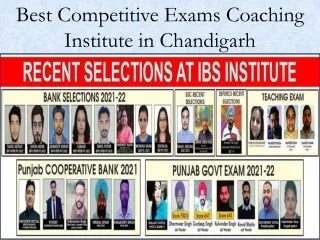 Best Competitive Exams Coaching Institute in Chandigarh