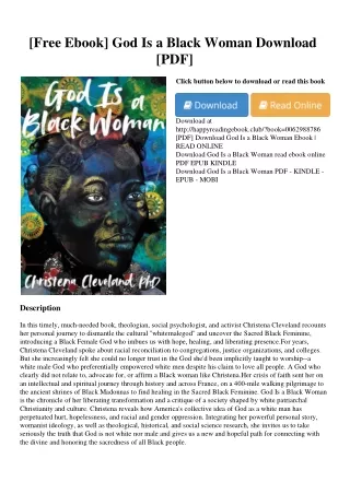 [Free Ebook] God Is a Black Woman Download [PDF]